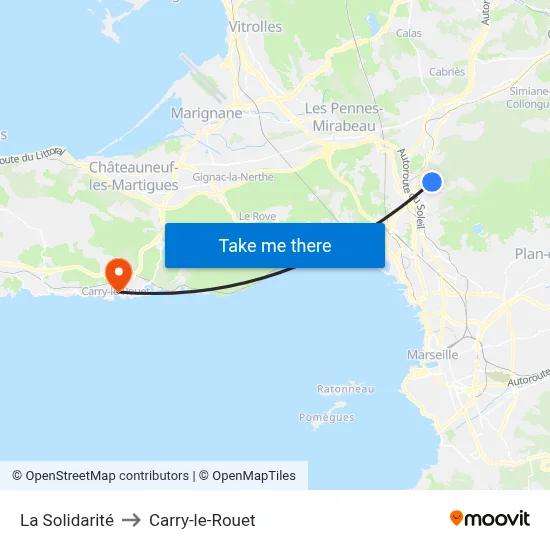 La Solidarité to Carry-le-Rouet map