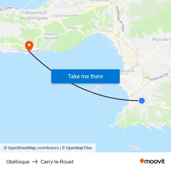 Obélisque to Carry-le-Rouet map
