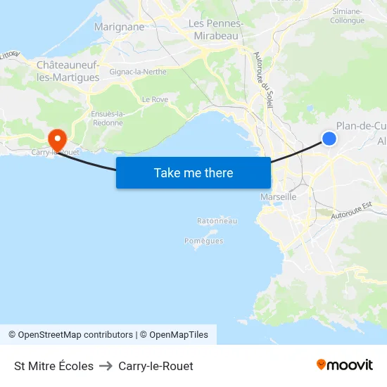 St Mitre Écoles to Carry-le-Rouet map