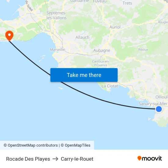 Rocade Des Playes to Carry-le-Rouet map