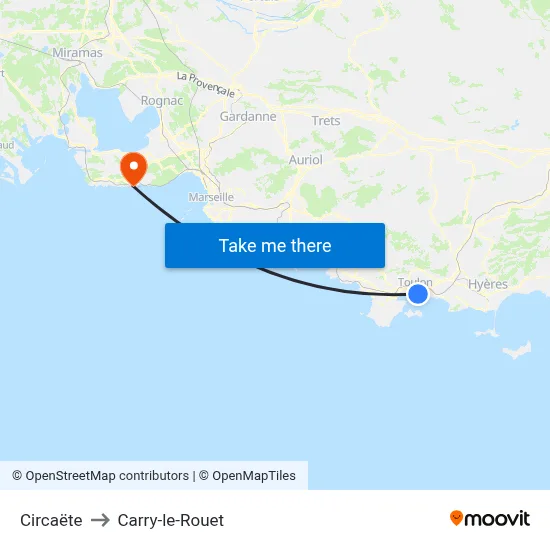 Circaëte to Carry-le-Rouet map
