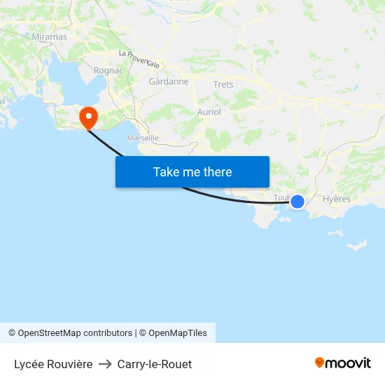 Lycée Rouvière to Carry-le-Rouet map