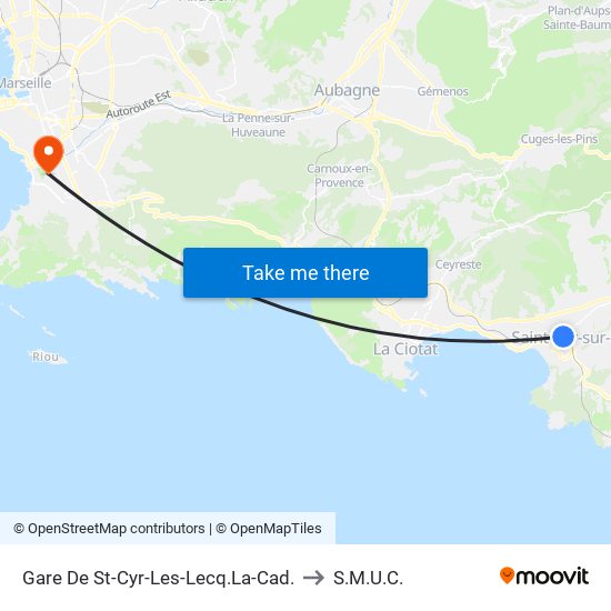 Gare De St-Cyr-Les-Lecq.La-Cad. to S.M.U.C. map