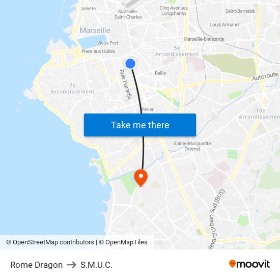 Rome Dragon to S.M.U.C. map