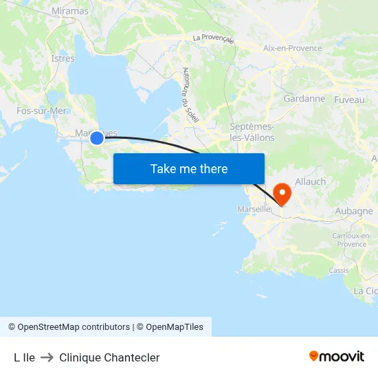 L Ile to Clinique Chantecler map