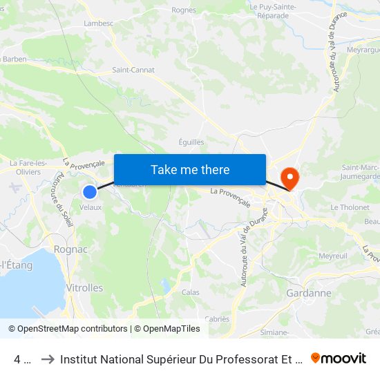4 Tours to Institut National Supérieur Du Professorat Et De L'Éducation (Site D'Aix-En-Provence) map