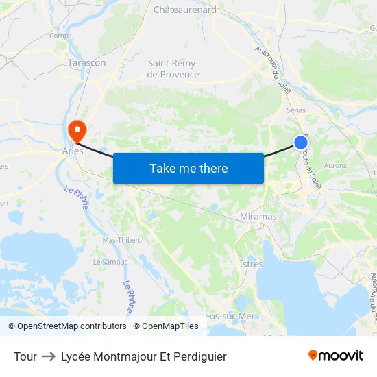 Tour to Lycée Montmajour Et Perdiguier map