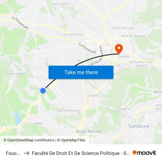 Foucault to Faculté De Droit Et De Science Politique - Site Schuman map