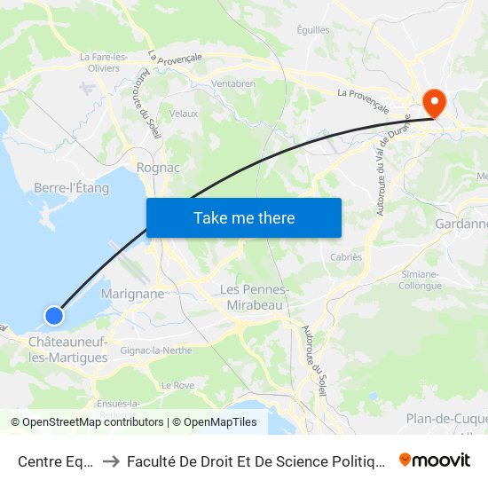 Centre Equestre to Faculté De Droit Et De Science Politique - Site Schuman map