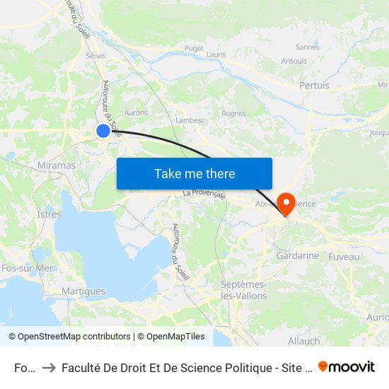 Foch to Faculté De Droit Et De Science Politique - Site Schuman map