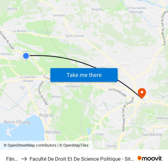 Fânets to Faculté De Droit Et De Science Politique - Site Schuman map