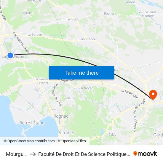 Mourguettes to Faculté De Droit Et De Science Politique - Site Schuman map