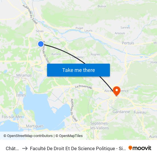 Château to Faculté De Droit Et De Science Politique - Site Schuman map