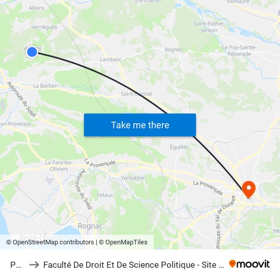 Parc to Faculté De Droit Et De Science Politique - Site Schuman map