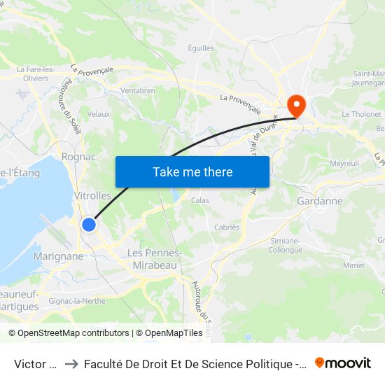 Victor Gélu to Faculté De Droit Et De Science Politique - Site Schuman map