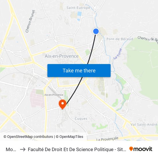 Moulin to Faculté De Droit Et De Science Politique - Site Schuman map