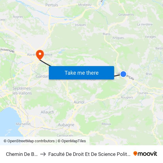 Chemin De Barcelone to Faculté De Droit Et De Science Politique - Site Schuman map