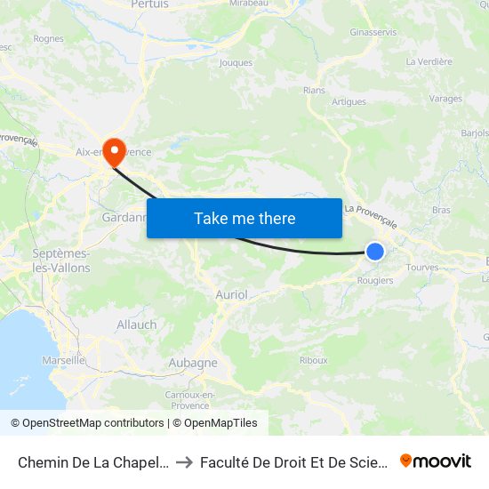 Chemin De La Chapelle/Chemin De La Forêt to Faculté De Droit Et De Science Politique - Site Schuman map