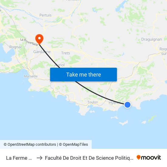 La Ferme Du Plan to Faculté De Droit Et De Science Politique - Site Schuman map