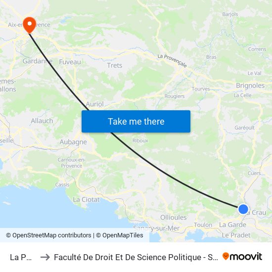 La Poste to Faculté De Droit Et De Science Politique - Site Schuman map