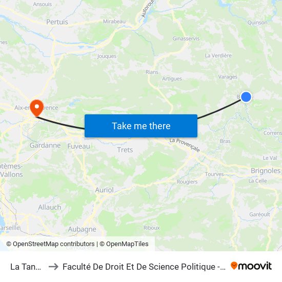 La Tannerie to Faculté De Droit Et De Science Politique - Site Schuman map