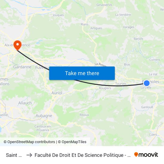 Saint Jean to Faculté De Droit Et De Science Politique - Site Schuman map