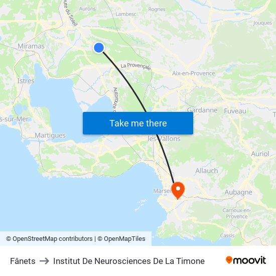 Fânets to Institut De Neurosciences De La Timone map