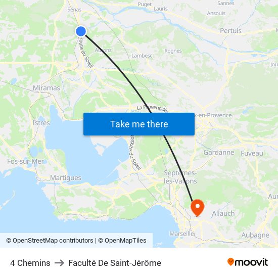 4 Chemins to Faculté De Saint-Jérôme map