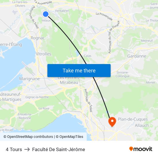 4 Tours to Faculté De Saint-Jérôme map