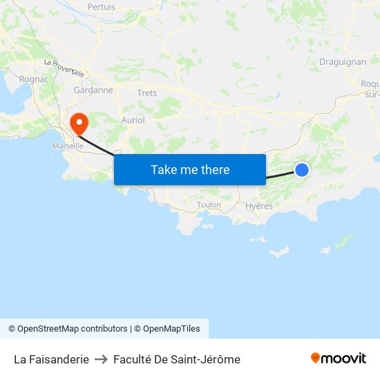 La Faisanderie to Faculté De Saint-Jérôme map