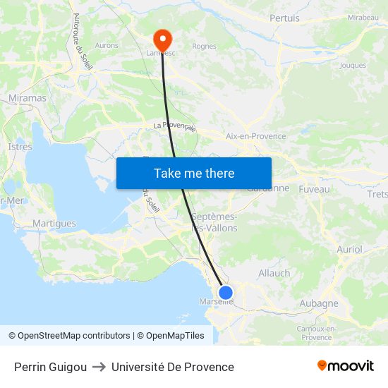 Perrin Guigou to Université De Provence map