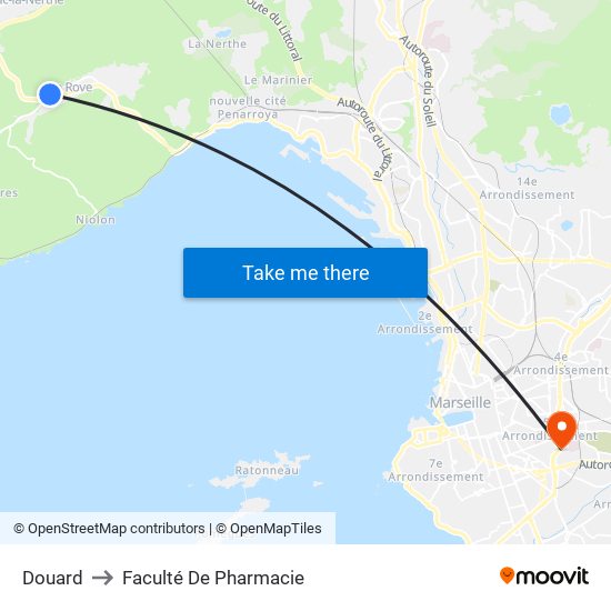 Douard to Faculté De Pharmacie map