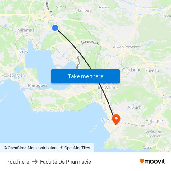 Poudrière to Faculté De Pharmacie map