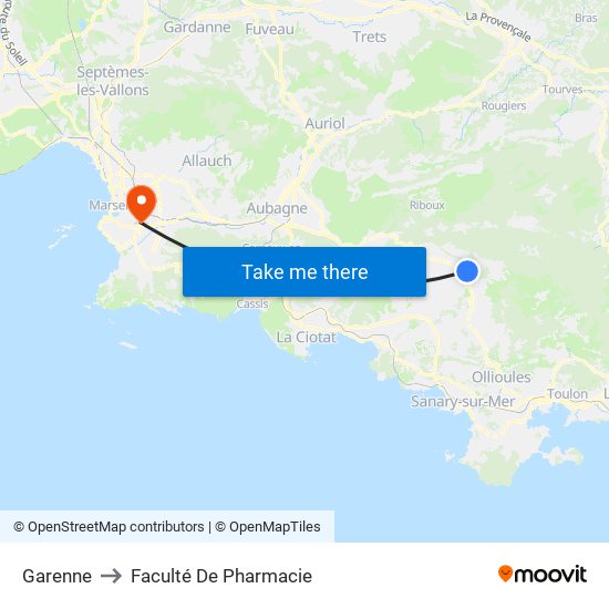 Garenne to Faculté De Pharmacie map
