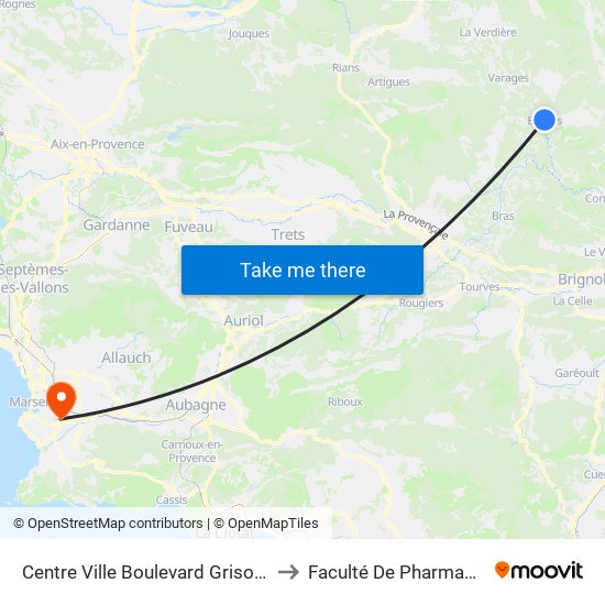 Centre Ville Boulevard Grisolle to Faculté De Pharmacie map