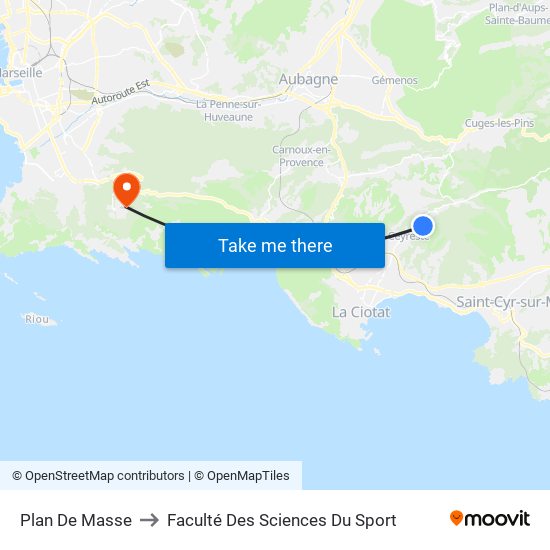 Plan De Masse to Faculté Des Sciences Du Sport map