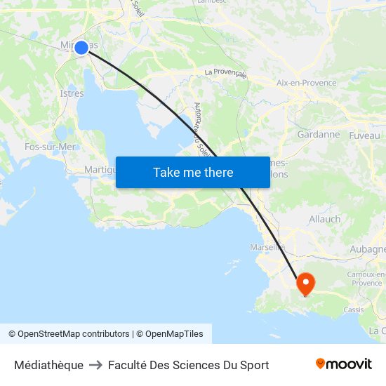 Médiathèque to Faculté Des Sciences Du Sport map