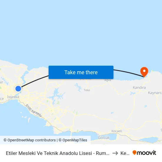 Etiler Mesleki Ve Teknik Anadolu Lisesi - Rumelihisarüstü Yönü to Kerpe map