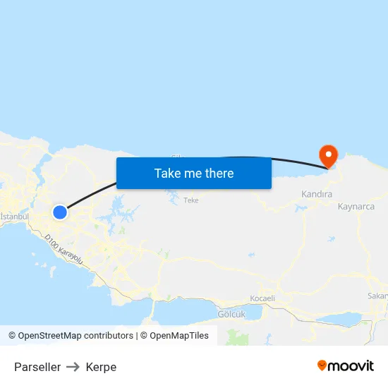 Parseller to Kerpe map
