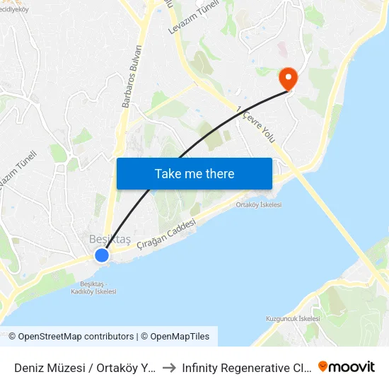 Deniz Müzesi / Ortaköy Yönü to Infinity Regenerative Clinic map