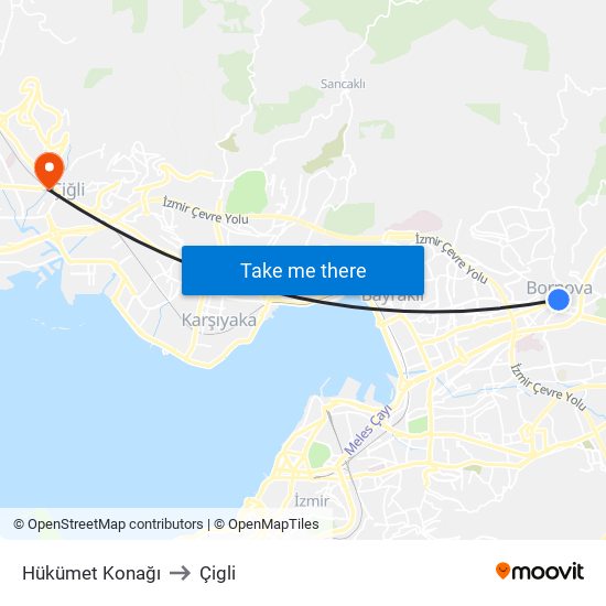 Hükümet Konağı to Çigli map