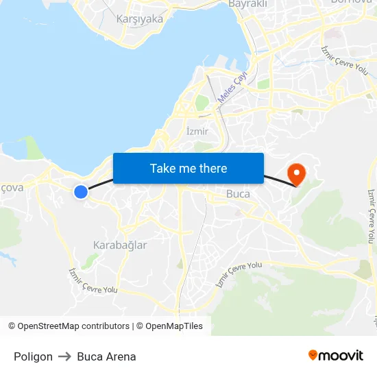 Poligon to Buca Arena map