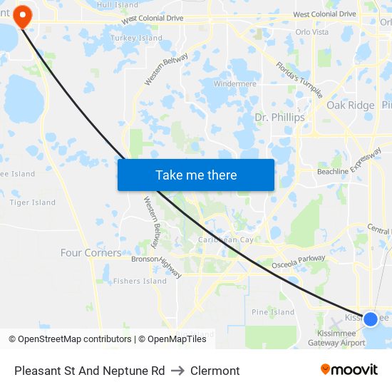 Pleasant  St And Neptune  Rd to Clermont map