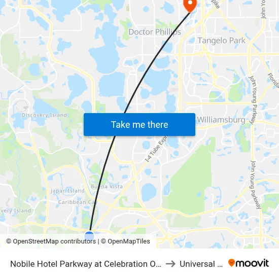 Nobile Hotel Parkway at Celebration Orlando Very Close to Disney Theme Parks to Universal Studios Store map