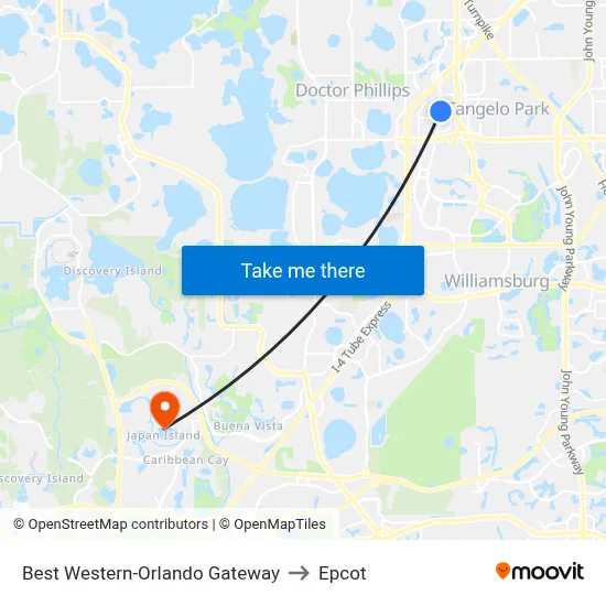 Best Western-Orlando Gateway to Epcot map
