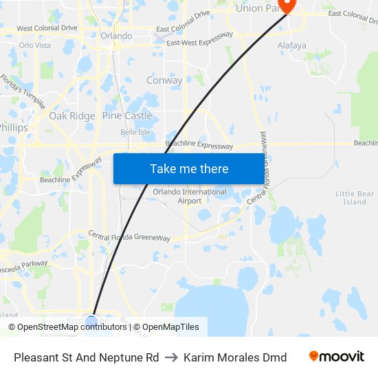 Pleasant  St And Neptune  Rd to Karim Morales Dmd map