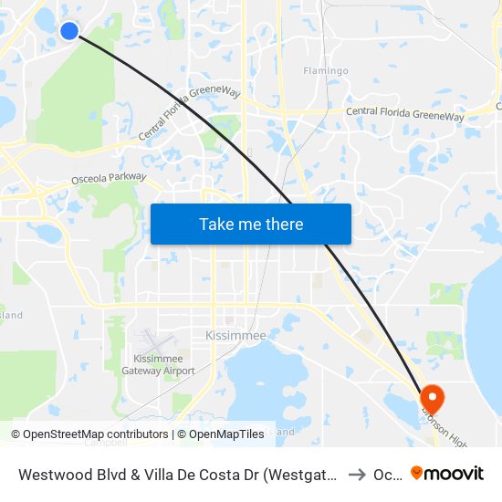 Westwood Blvd & Villa De Costa Dr (Westgate Leisure Resort) to Ocala map