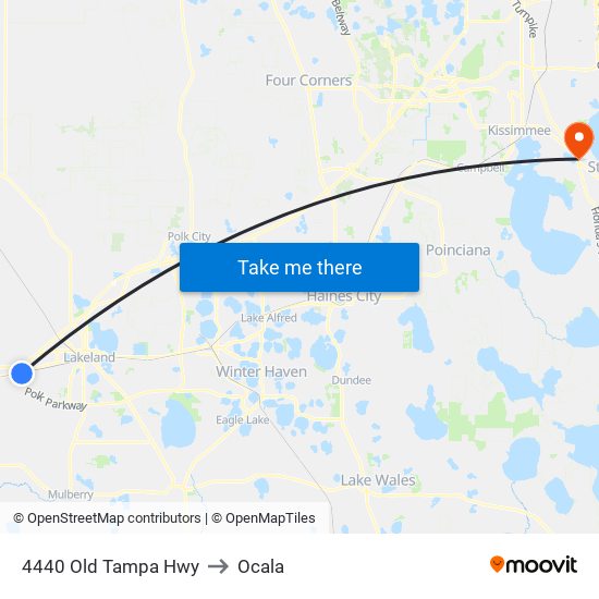4440 Old Tampa Hwy to Ocala map