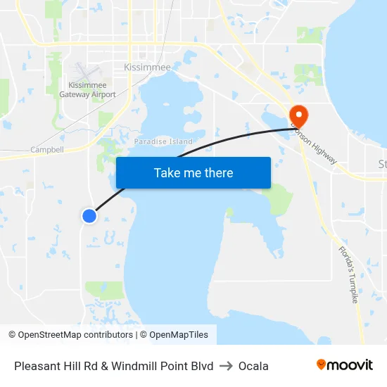 Pleasant Hill Rd & Windmill Point Blvd to Ocala map