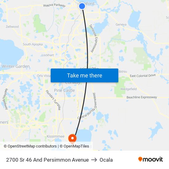 2700 Sr 46 And Persimmon Avenue to Ocala map